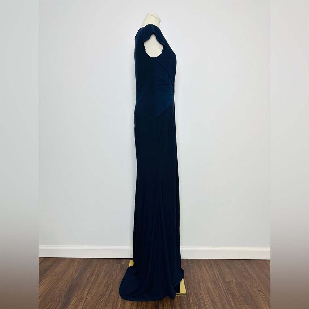 Mac Duggal V-Neck Jersey Gown - Picture 7 of 11